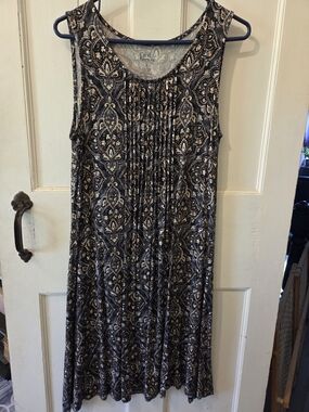 croft & barrow Black and White Paisley Maxi Dress